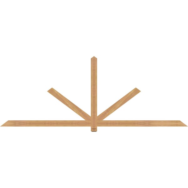 Ekena Millwork Kennewick Timber Gable Bracket, Western Red Cedar, 108"W x 40"H x 1 1/2"D x 3 1/2"F, 9/12 Pitch GBW108X40X0204KEN00SWR - main